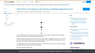
                            1. How to let a non-signed in user access a restricted page only once ...