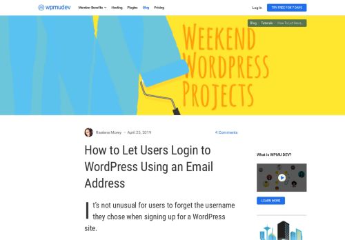 
                            9. How to Let Users Login to WordPress Using an Email Address ...
