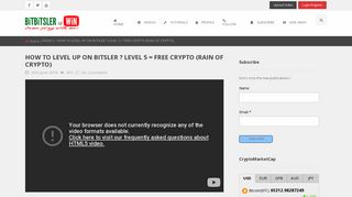 
                            7. HOW TO LEVEL UP ON BITSLER ? LEVEL 5 = FREE CRYPTO (RAIN ...