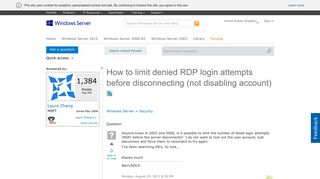 
                            9. How to limit denied RDP login attempts before disconnecting (not ...