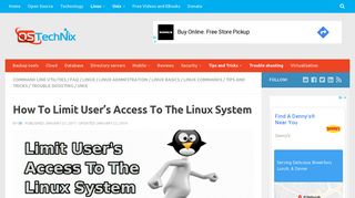 
                            5. How To Limit User's Access To The Linux System - OSTechNix