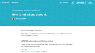 
                            5. How to link a Luno account. – 22seven | Help Centre