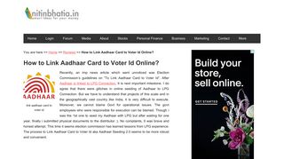 
                            10. How to Link Aadhaar Card to Voter Id Online? - NitinBhatia.in