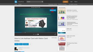 
                            11. How to Link Aadhaar Card with Ration Card Online - SlideShare