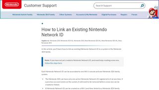 
                            6. How to Link an Existing Nintendo Network ID | Nintendo Support