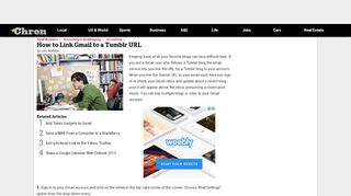 
                            9. How to Link Gmail to a Tumblr URL | Chron.com