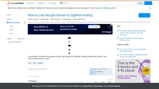 
                            10. How to Link Google domain to 5gbfree hosting - Stack Overflow