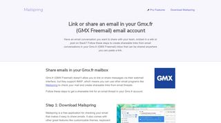 
                            5. How to link or share email threads in your Gmx.fr (GMX Freemail ...