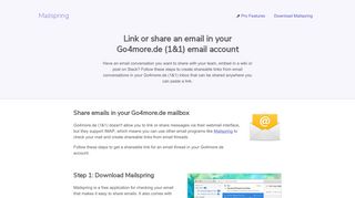 
                            2. How to link or share email threads in your Go4more.de (1&1) email ...