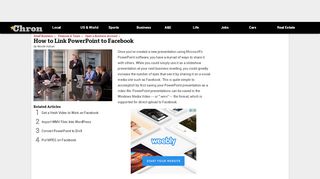 
                            11. How to Link PowerPoint to Facebook | Chron.com