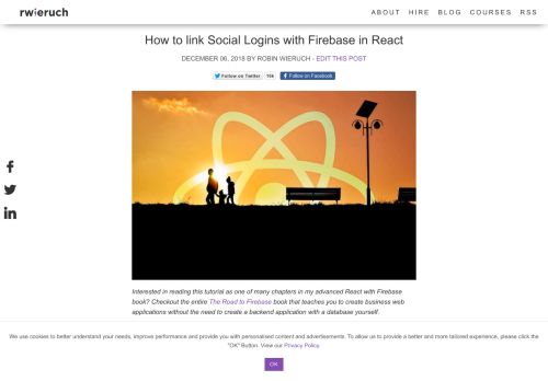 
                            11. How to link Social Logins with Firebase in React - RWieruch