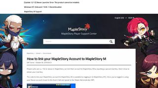 
                            1. How to link your MapleStory Account to MapleStory M – ...