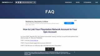 
                            8. How to link your PSN Fortnite name to an Epic Account - Fortnite Scout
