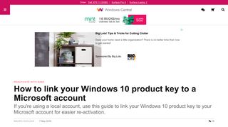 
                            4. How to link your Windows 10 product key to a Microsoft account ...