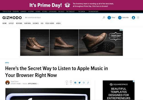 
                            11. How to Listen to Apple Music in Your Web Browser Right Now - Gizmodo