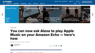 
                            11. How to listen to Apple Music on Amazon Echo with Alexa - CNBC.com