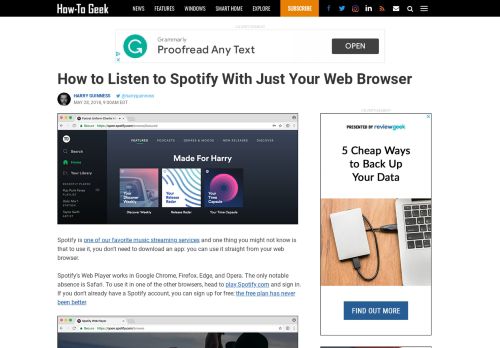 
                            9. How to Listen to Spotify With Just Your Web Browser