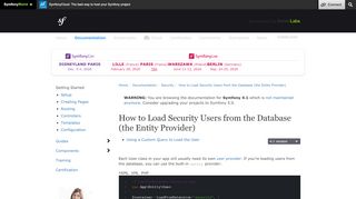 
                            1. How to Load Security Users from the Database (the Entity ... - Symfony