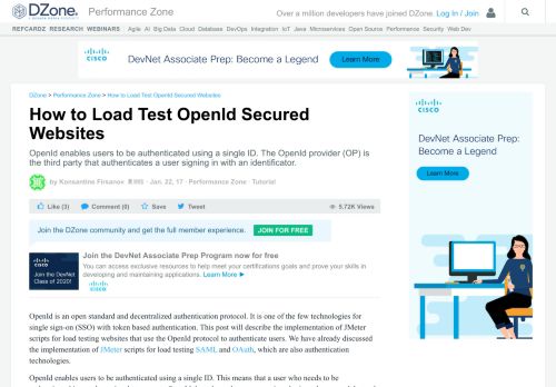 
                            11. How to Load Test OpenId Secured Websites - DZone Performance