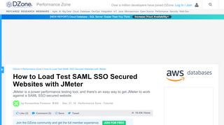 
                            13. How to Load Test SAML SSO Secured Websites with JMeter - DZone ...