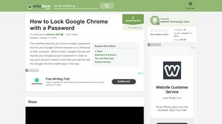 
                            5. How to Lock Google Chrome with a Password: 12 Steps - wikiHow