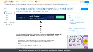
                            10. How to log all users' git command(pull/clone/push...) in Gitlab ...