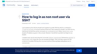 
                            6. How to log in as non root user via SSH? | DigitalOcean