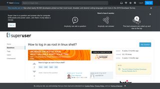 
                            13. How to log in as root in linux shell? - Super User
