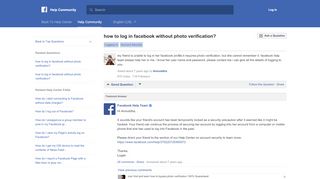 
                            3. how to log in facebook without photo verification? | ...