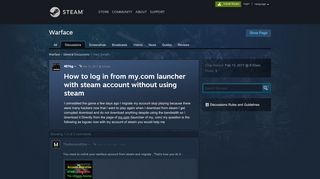 
                            9. How to log in from my.com launcher with steam account without using ...
