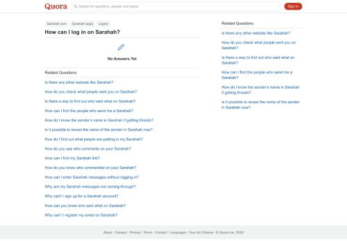 
                            8. How to log in on Sarahah - Quora