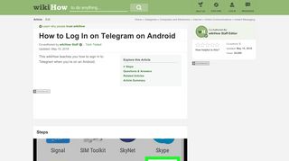 
                            1. How to Log In on Telegram on Android: 4 Steps (with Pictures)