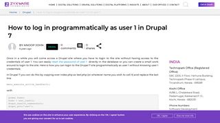 
                            9. How to log in programmatically as user 1 in Drupal 7 | Zyxware ...