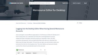 
                            3. How to log in the desktop Memsource Editor when having several ...