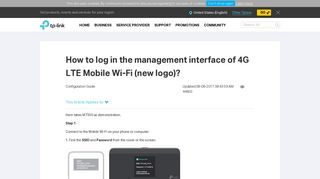 
                            5. How to log in the management interface of 4G LTE Mobile Wi-Fi (new ...