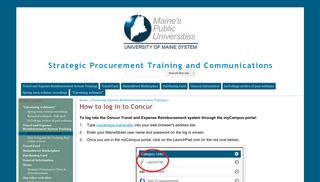 
                            11. How to log in to Concur - Strategic Procurement Training and ...