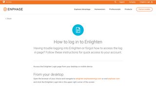 
                            4. How to log in to Enlighten | Enphase - Enphase Energy
