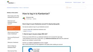 
                            4. How to log in to Kanbanize? – Kanbanize Knowledge Base