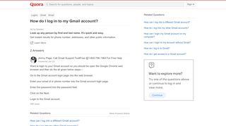 
                            13. How to log in to my Gmail account - Quora