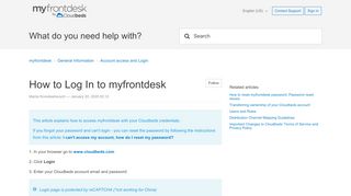 
                            4. How to Log In to myfrontdesk - Cloudbeds