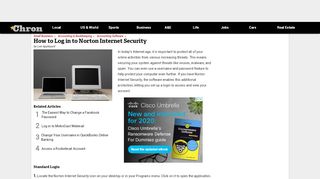 
                            11. How to Log in to Norton Internet Security | Chron.com