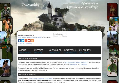 
                            12. How to Log In to Outworldz