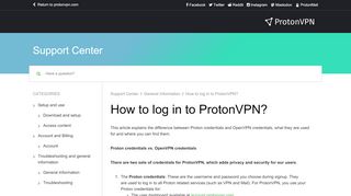 
                            12. How to log in to ProtonVPN? - ProtonVPN Support