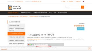 
                            8. How to log in to TYPO3 | TYPO3manual.com