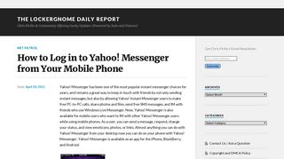 
                            5. How to Log in to Yahoo! Messenger from Your Mobile Phone - The ...