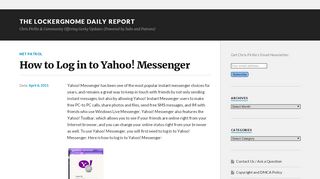 
                            9. How to Log in to Yahoo! Messenger - The LockerGnome Daily Report