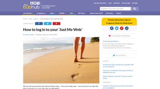 
                            9. How to log in to your 'Just Me Web' | Bub Hub