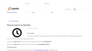 
                            6. How to Log In to Zipwhip