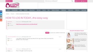 
                            9. HOW TO LOG IN TODAY.....the easy way | ExpatWoman.com