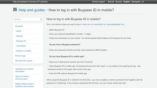 
                            13. How to log in with Buypass ID in mobile? | eid.difi.no